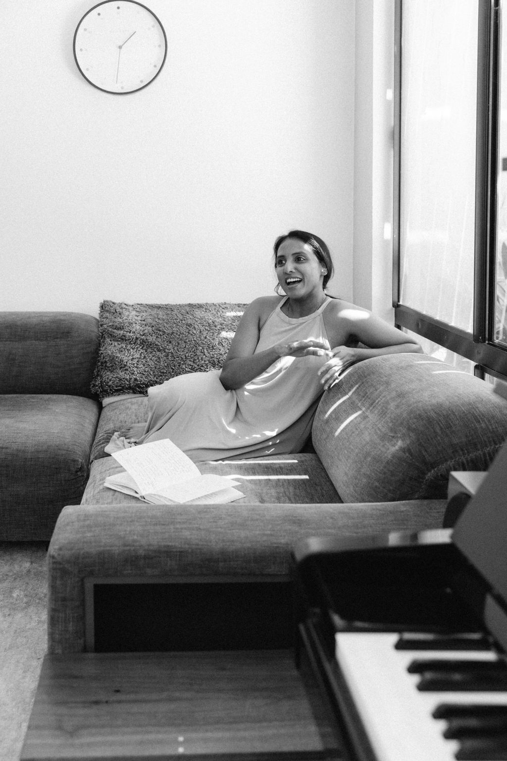 Divya in a quiet moment of reflection